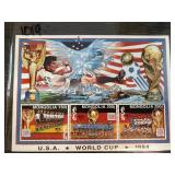 Mongolia Soccer Stamps " 1994 USA World Cup