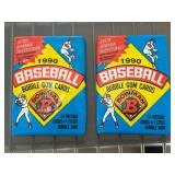 1990 Bowman Baseball Bubble Gum Cards