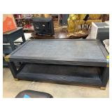 Palecek Mesh-Top Two-Tier Table