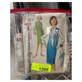 Vintage Sewing Patterns by Simplicity, Vogue, and