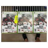 3 NCAA Football 10 Xbox 360 Games