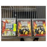 Band Hero and Guitar Hero PS3 Game Lot