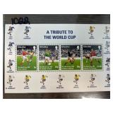 Gibraltar World Cup Tribute Stamp Sheet