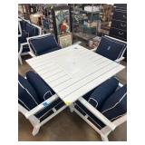 Sunbrella Patio Table Set With Fire Pit and Chairs