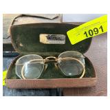 Vintage Gold Fill Eyeglasses in Hard Case