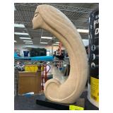 Modernist Stone Sculpture on Black Base