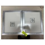 Framed Silver Malta Cross Artwork Set by Colorstuf
