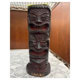 Carved Wooden Hawaiian Tiki Statue