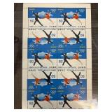 Sheet of 50 Yen Japanese Olympic Stamps