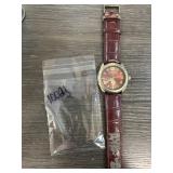 U.S. Polo Assn. Watch with Leather Strap