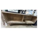Wooden Console With Open Shelving