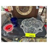 Glassware With Etched Divided Tray