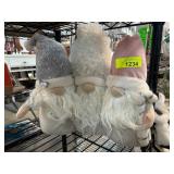 Trio of Fabric Gnome Decorations