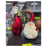Two Decorative Santa Figurines