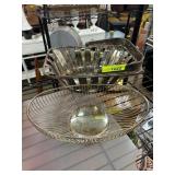 Three Metal Decorative Bowls