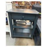 Ethan Allen Wood Side Table With Drawer