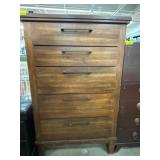 Wooden Dresser with Five Drawers