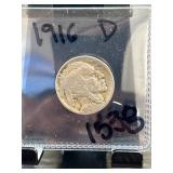 1916-D Buffalo Nickel in Holder