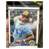 Fleer Jim Sundberg Autographed Baseball Card