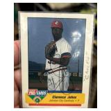 Fleer ProCards Clarence Johns Signed Baseball Card