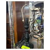 Black Twisted Table Lamp Base