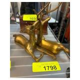 Brass Deer Figurines
