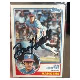 1983 Topps Dave Hostetler Autographed Baseball Car