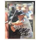 Chad Curtis Signed Card for Promotional Use