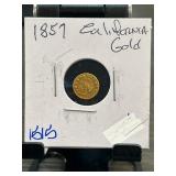 1857 California Gold Coin in Holder