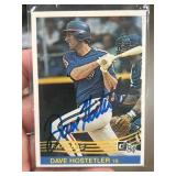 1984 Donruss Dave Hostetler Autographed Card