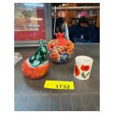 Three Decorative Ceramic Pieces