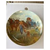 Knowles Collector Plate: Westward Ho! 1987