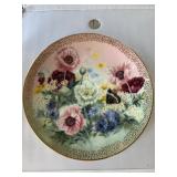 1991 Poppy Pastoral Plate by Lena Liu