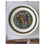 Andrï¿½ Restieau Porcelain Plate, Notre Vitral