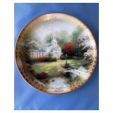 Thomas Kinkade Hometown Chapel Plate