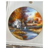 Woodland Mill Stream Collector Plate by Kirk Randl