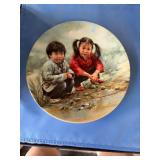 Chinese Decorative Plate Featuring Children