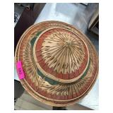 Decorative Handcrafted Straw Hat with Intricate De