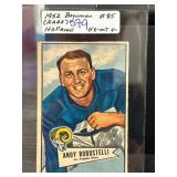 1952 Bowman #85 Andy Robustelli Football Card