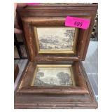 Two Framed Landscape Etchings