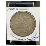 1885-S Morgan Silver Dollar Coin