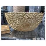 Gold-Tone Decorative Textured Bowl