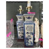 Blue and White Porcelain Table Lamps