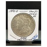 1890-O Morgan Silver Dollar VAM 27