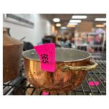 Copper Pot with Brass Handles