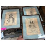 Framed Nikola Tesla Patent Prints