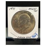1971 Eisenhower Dollar Coin MS64/65