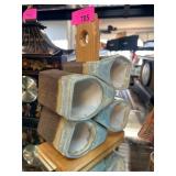 Handmade Pottery Stacking Coffee Cups Signed