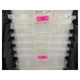 5 Transparent Plastic Storage Totes