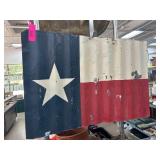 Corrugated Metal Texas Flag Decor